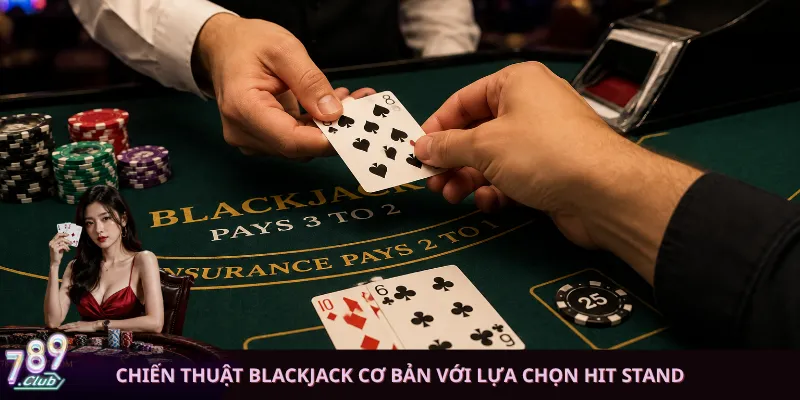 Chiến thuật Blackjack cơ bản với lựa chọn Hit Stand