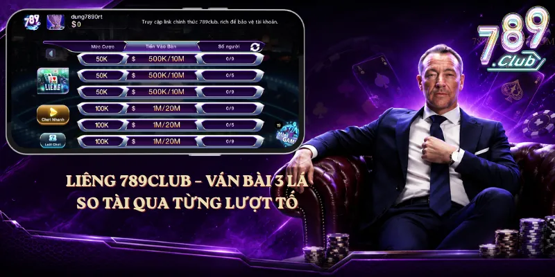 Liêng 789club – Ván Bài 3 Lá, So Tài Qua Từng Lượt Tố
